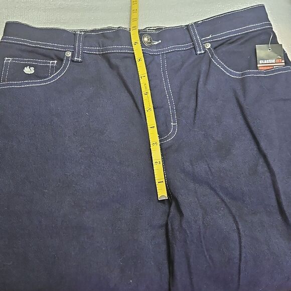 NWT Classic Fit Original Denim Dark Blue Jeans Size 30 - Picture 8 of 9